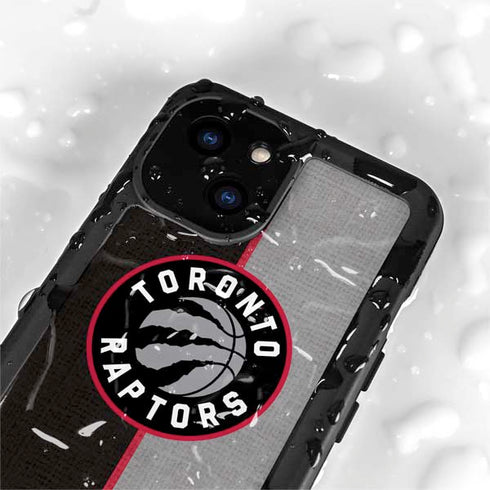 NBA Toronto Raptors Split Canvas iPhone 15 Plus Waterproof Case